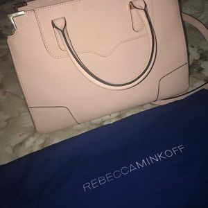 REBECCA MINKOFF Amorous Satchel ( Rose Quartz)